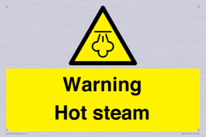 Warning Hot steam